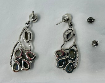 Orecchini A Goccia In Argento Sterling 925 Con Pietra Di Luna | Design Filigrana Boho | Gioielli Artigianali Donna Con Scatola E Panno | Regalo Idea Compleanno