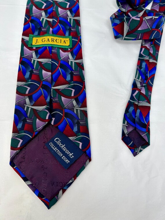 J. Garcia Silk Tie - Clockworks Collection Eight … - image 4