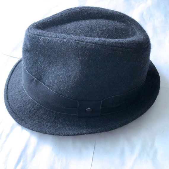 men's Stetson Fedora Charcoal Gray Wool hat - image 3