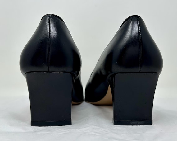【vintage】Salvatore Ferragamo カシミヤ混チェスター黒 Vintage Salvatore Ferragamo Boutique Black Block Heeled