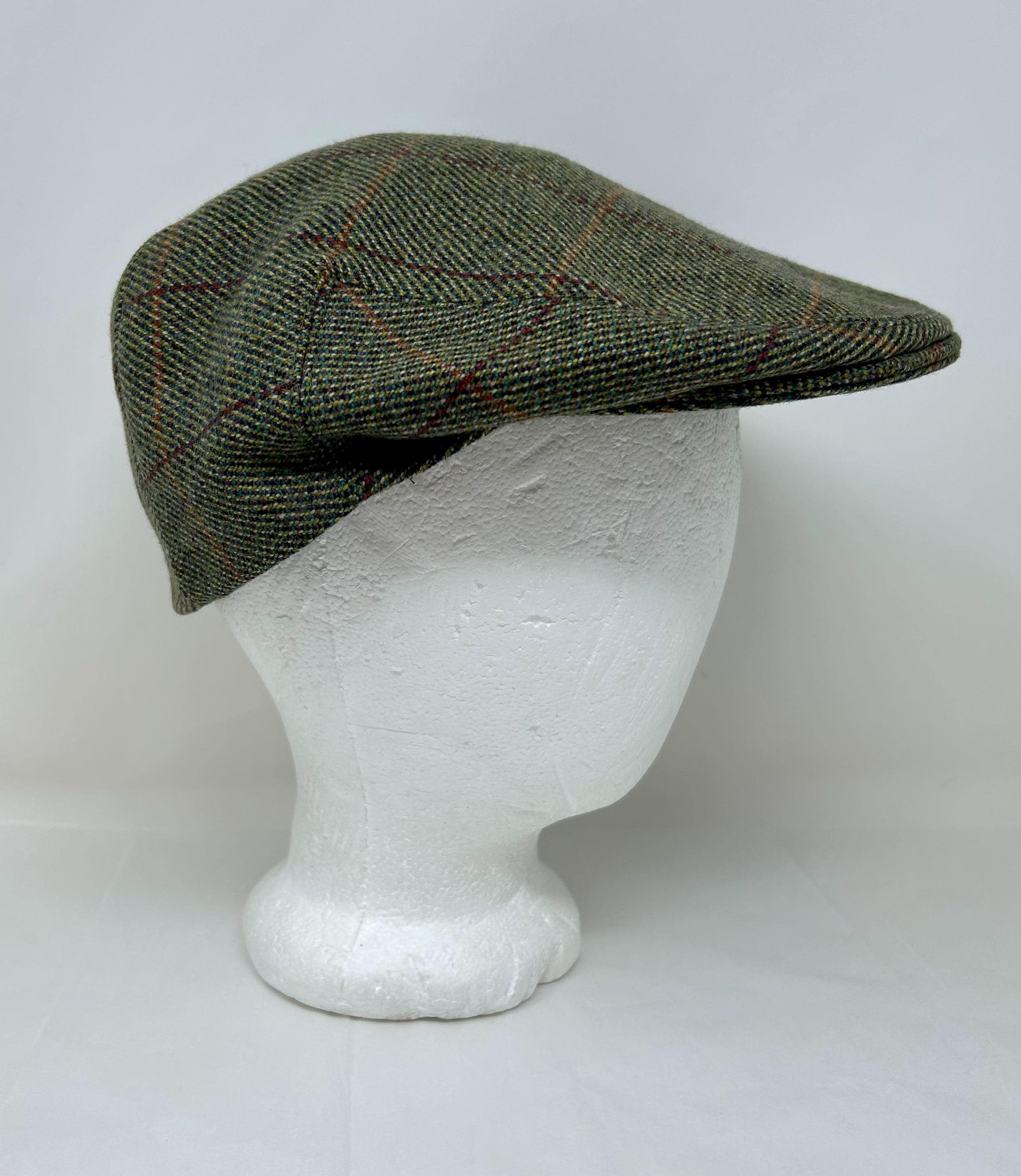 Driving Cap Olney Flat Cap Vintage Olney Tweed Flat Cap – 100 Wool