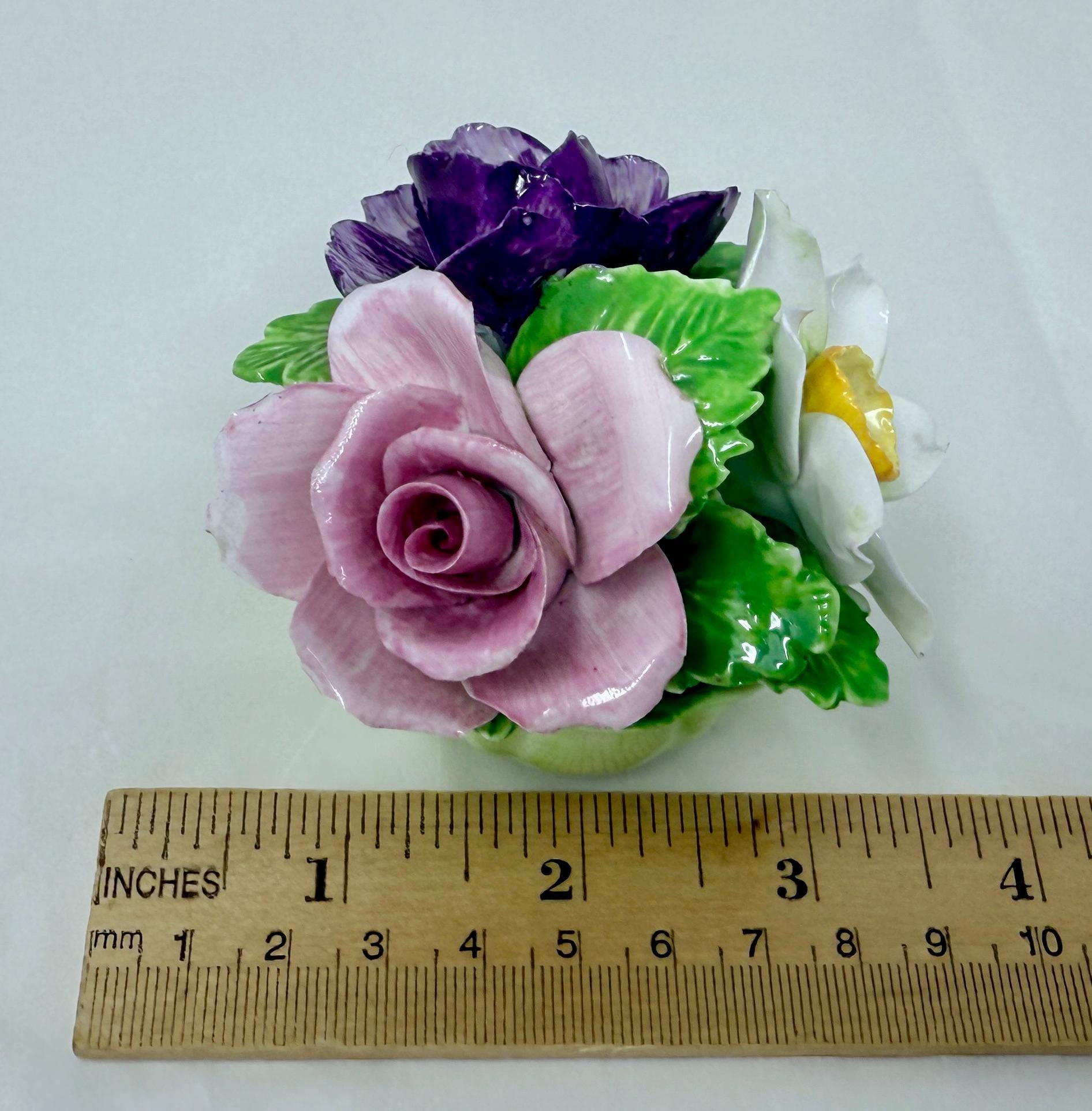 ボーンチャイナ　花　置物　5点 Bone China Flower - Etsy