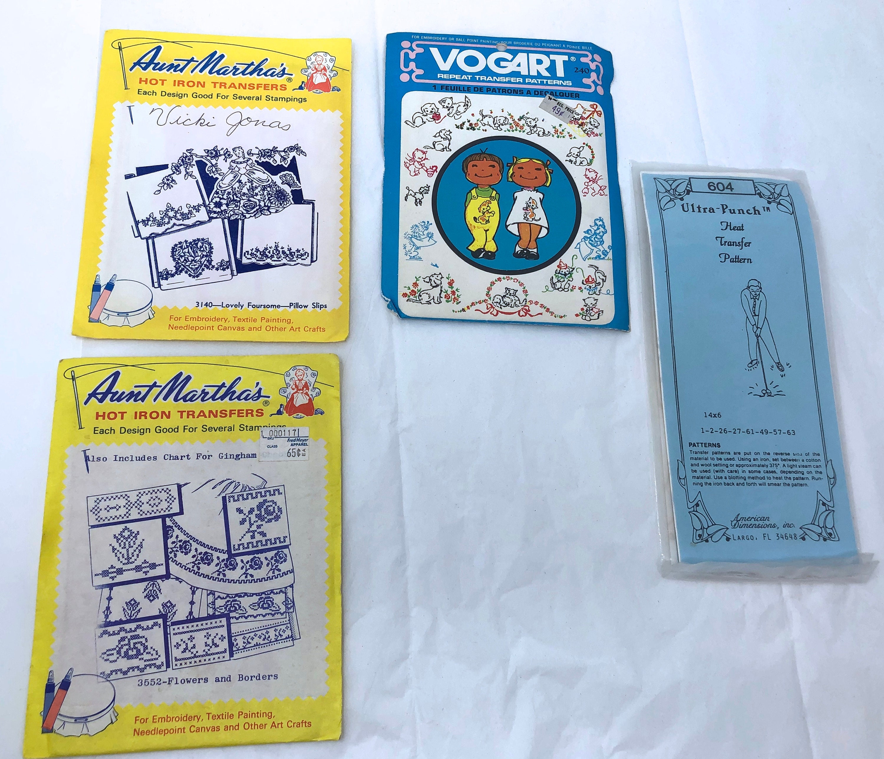 vintage embroidery transfers and charts – the vintage pattern market