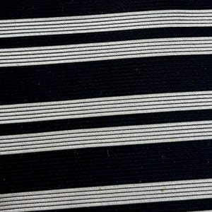 Vintage T.K.S. for Nordstrom Silk Tie – Black Silver Stripe Classic Necktie 100% Silk