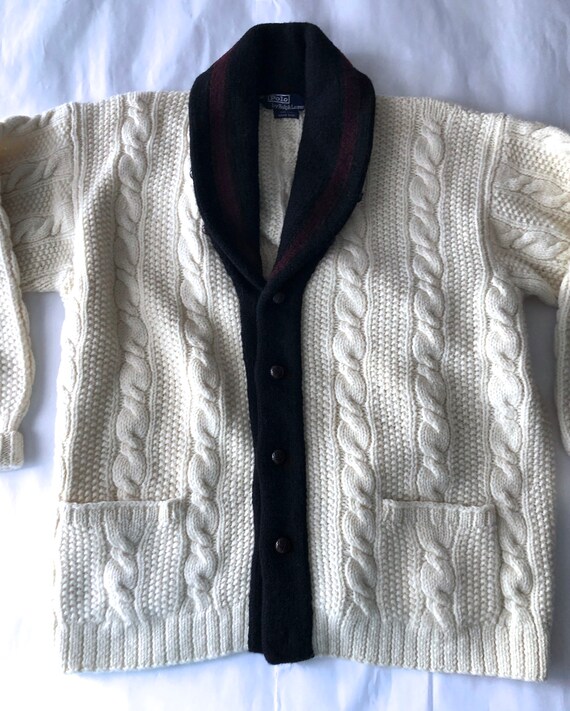 VTG Ralph Lauren Hand Knit Men's Tennis Cable Sweater - Etsy Canada