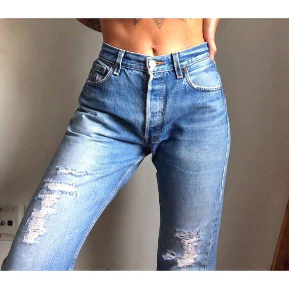 back thigh ripped jeans