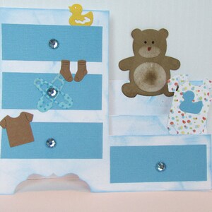 Carte bébé garçon. Nouveau bébé. Félicitations pour votre bébé. Carte étape bébé garçon. Carte de voeux. Carte faite main pour bébé garçon.