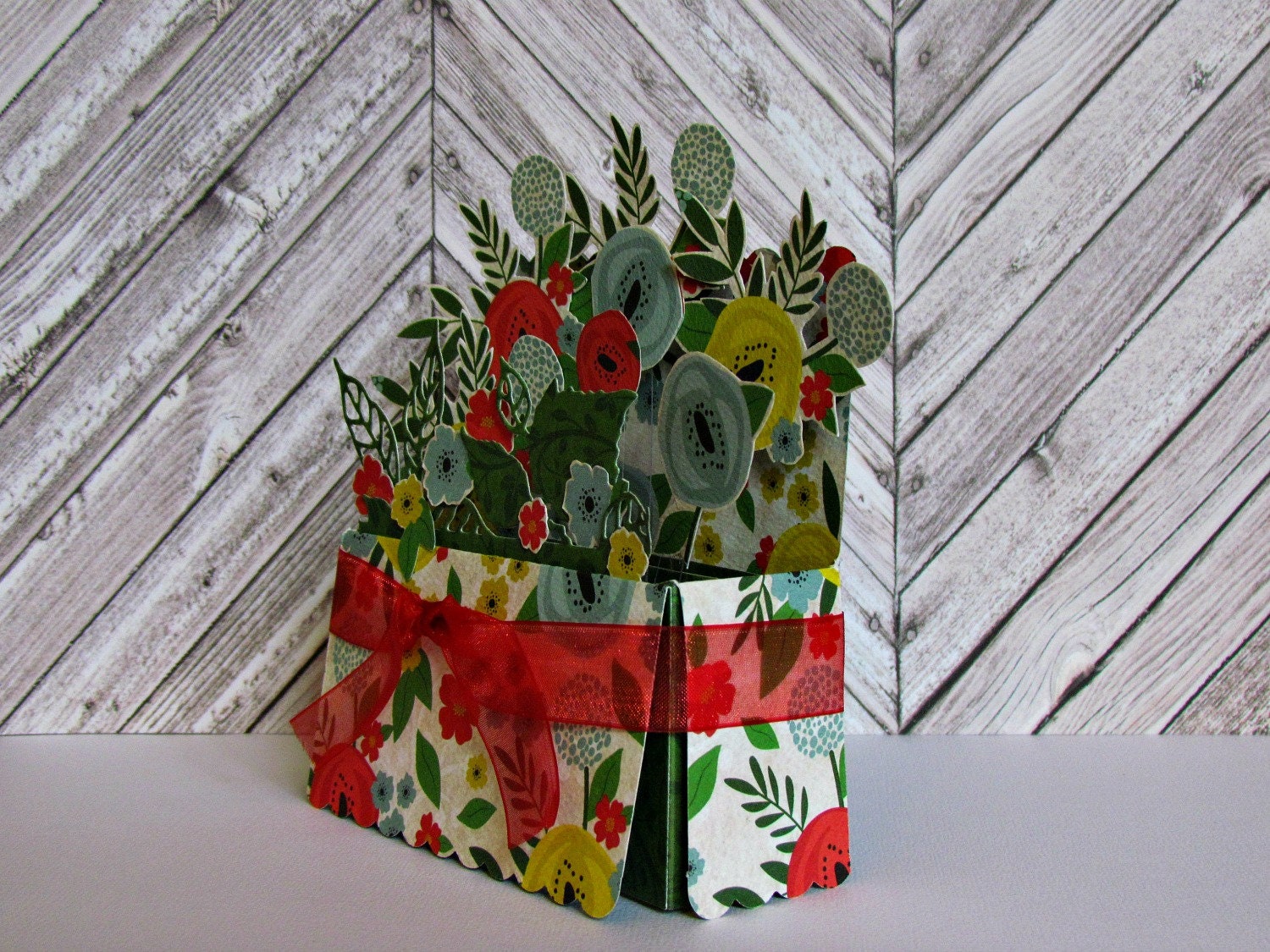 Greeting Card. Pop up Greeting Card. All Occasion. Flower - Etsy