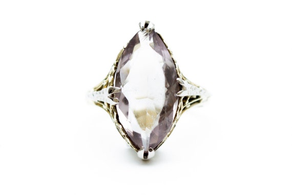 Amethyst Ring, Light Amethyst Ring, Yellow Gold Am