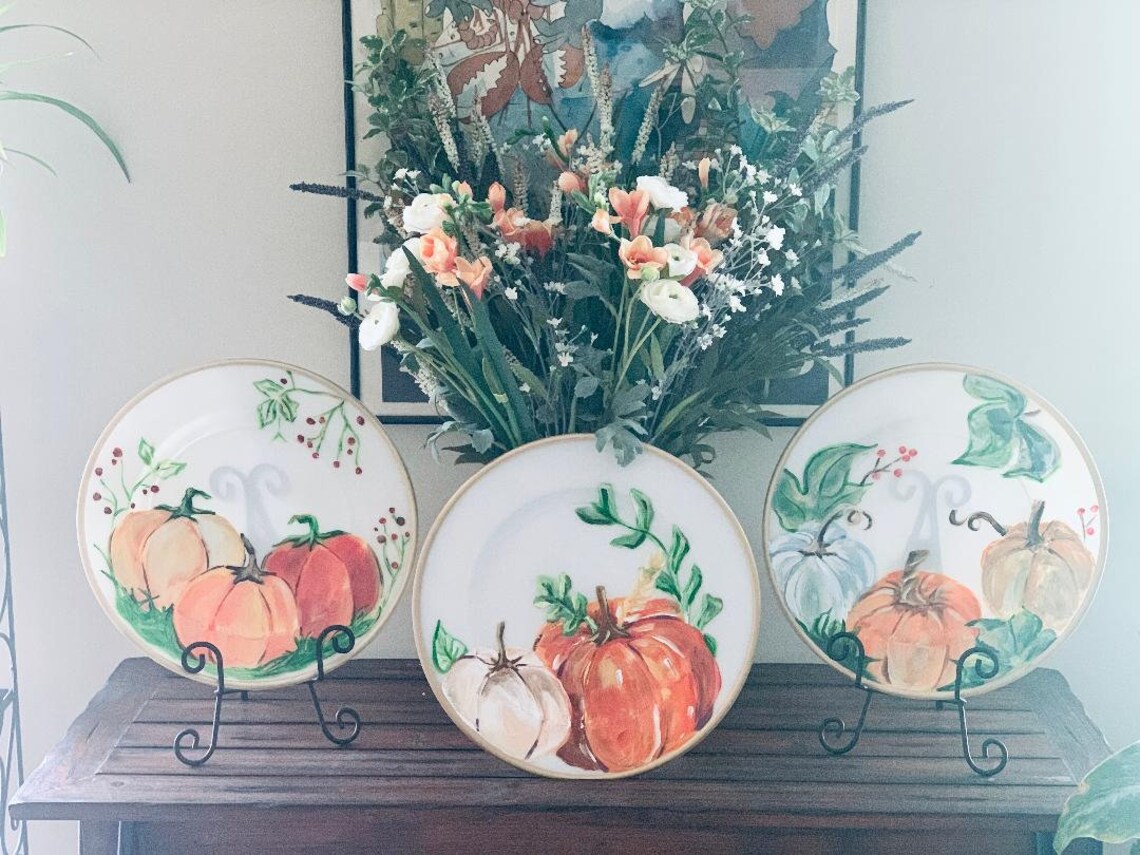 Fall Decor Plate, Decorative Fall Plate, Fall Decor, Home Decor, Fall