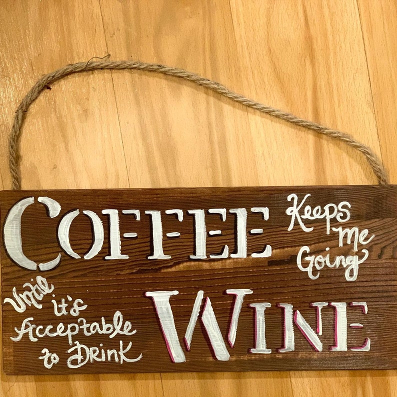 Wine Signs Wall Decor Wine Signs Wine Decorations Rustic Etsy