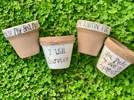 Home & Living Outdoor & Gardening Herb Modern Farmhouse Pot Punny Pots ...