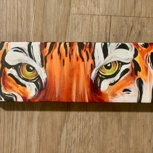 Clemson Decor, LSU Tigers, LSU Painting, LSU Art, lsu decor, Tiger Eyes, Clemson Painting, Clemson Art, Clemson Tigers, Clemson, Wall Art
