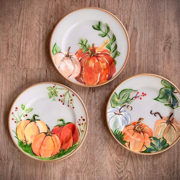 Fall Plates - Etsy