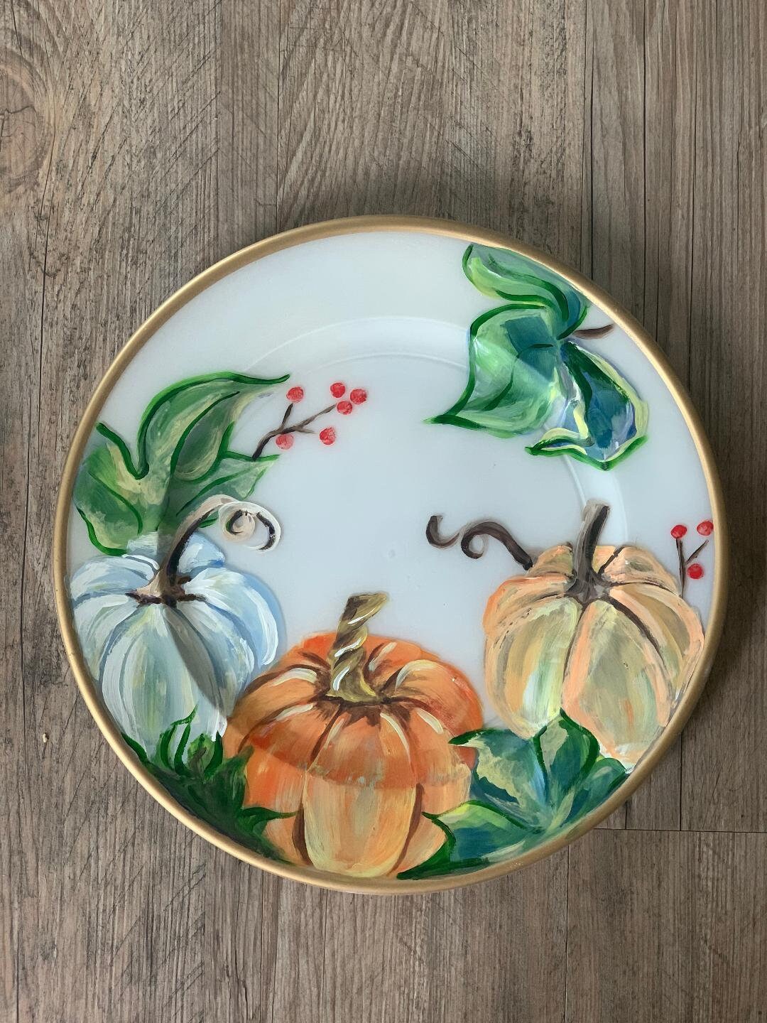 Fall Decor Plate, Decorative Fall Plate, Fall Decor, Home Decor, Fall ...