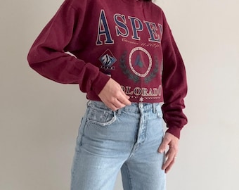 Vintage Graphic Aspen Colorado Sweatshirt