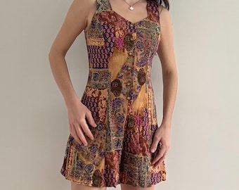 Vintage Floral Patterned Romper