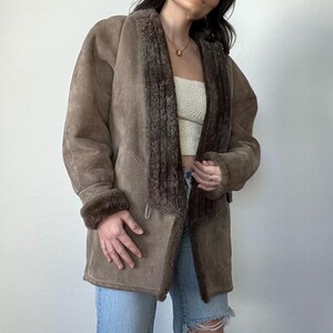 Vintage Spolek San Francisco Fur Suede Coat