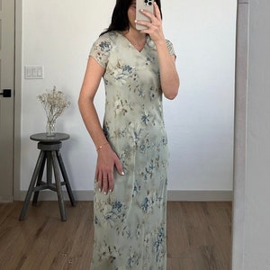 Vintage Short Sleeve Floral Midi Dress