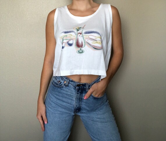 Vintage Embroidered Croptop