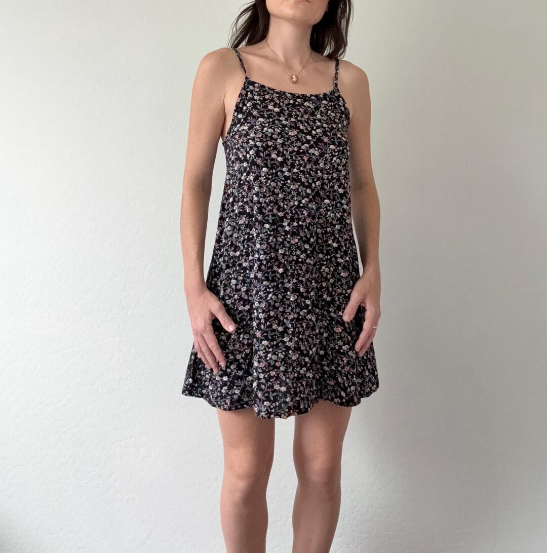 Floral Print Square Neck Mini Dress main image 1