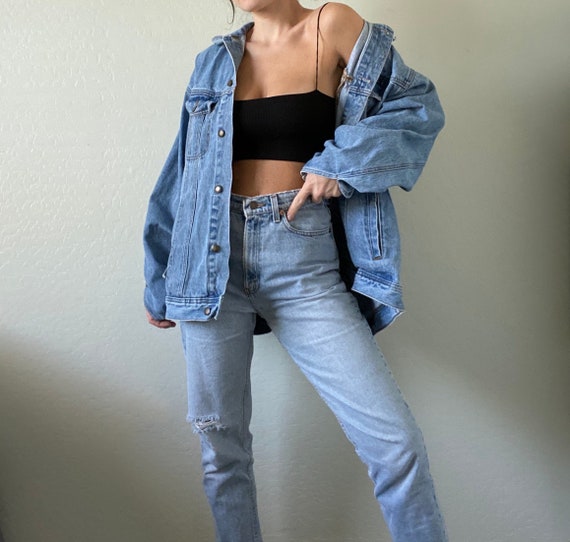 Vintage Oversized Wranglers Jean Jacket