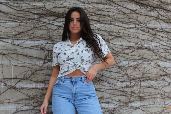 Vintage Flowery Blouse