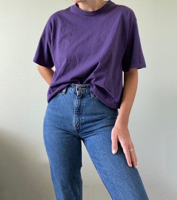Vintage Boxy Purple Croptop