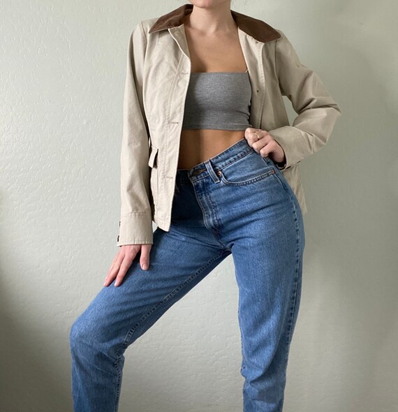 Vintage Llbean Flannel Lined Coat