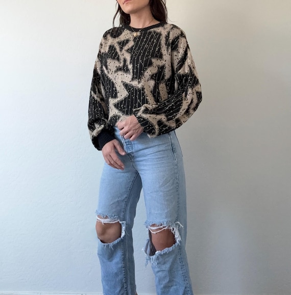 Vintage Funky Patterned Sweater