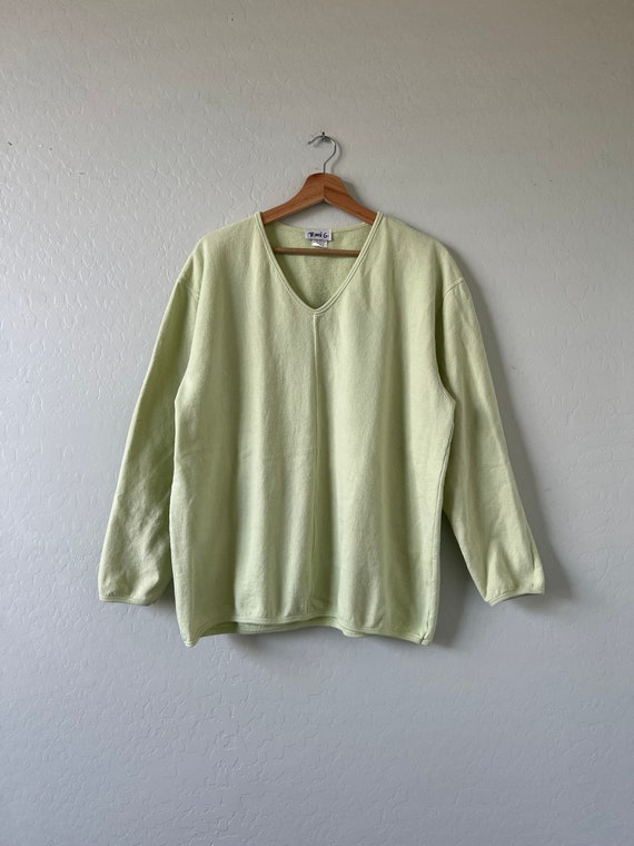 Vintage Green Pullover - image 7