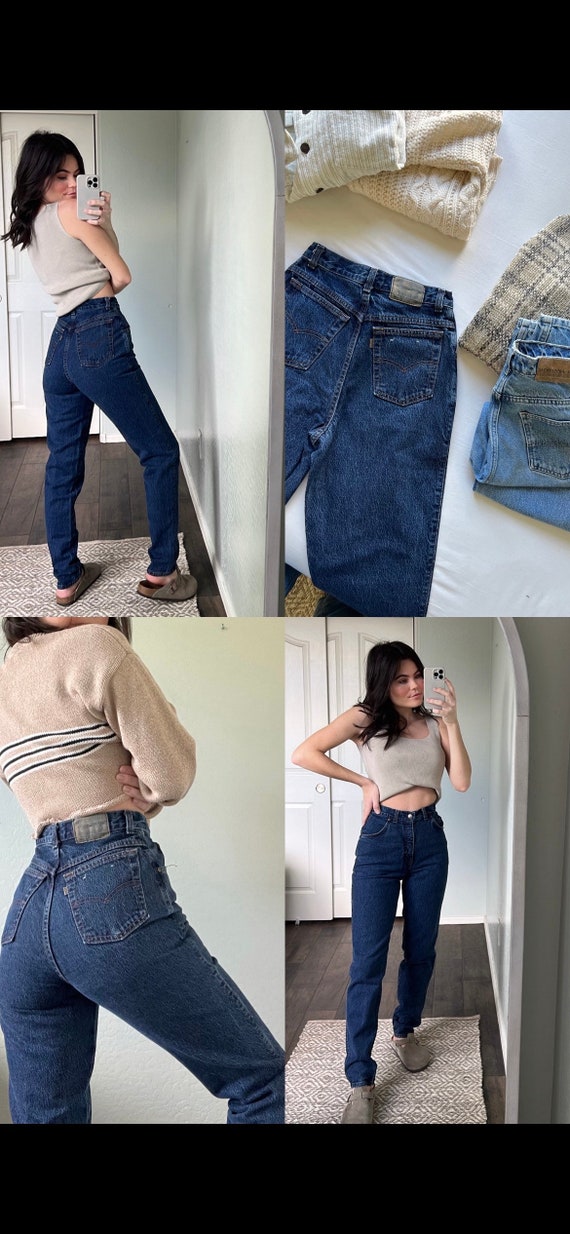 Waist 26 Vintage High Waisted Levis Jeans - image 6