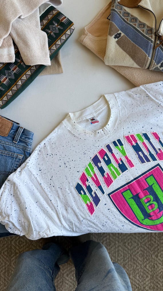 Vintage Graphic Beverly Hills Tee - image 10
