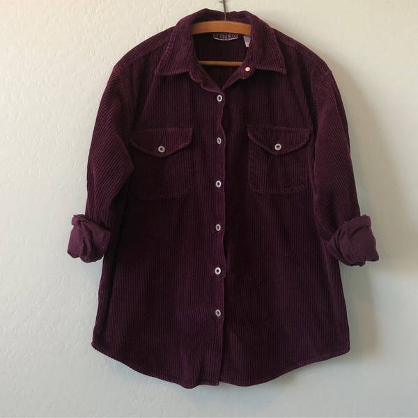 Purple Vintage Corduroy Shirt