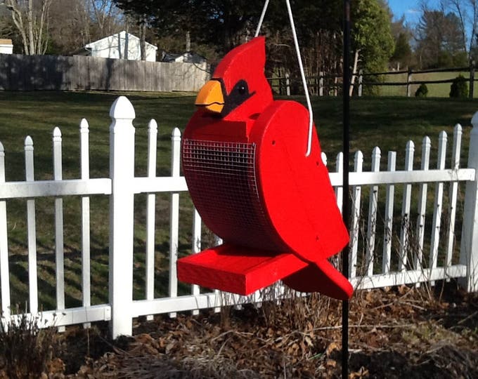 Handcrafted Cardinal Bird Feeder Etsy