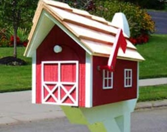 Red Barn Mailbox