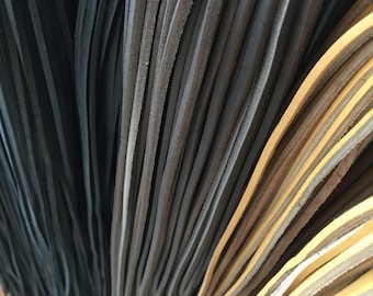 Leather Laces, Leather Boot Laces, Various Colours of Leather Laces/Sold Per Leather Lace