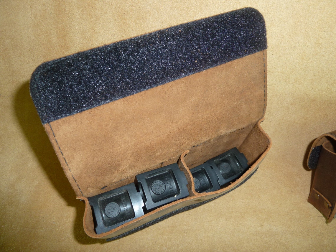 Ruger 10/22 Magazine Leather Belt Pouch. 4 or 8 Ruger 10/22 Etsy