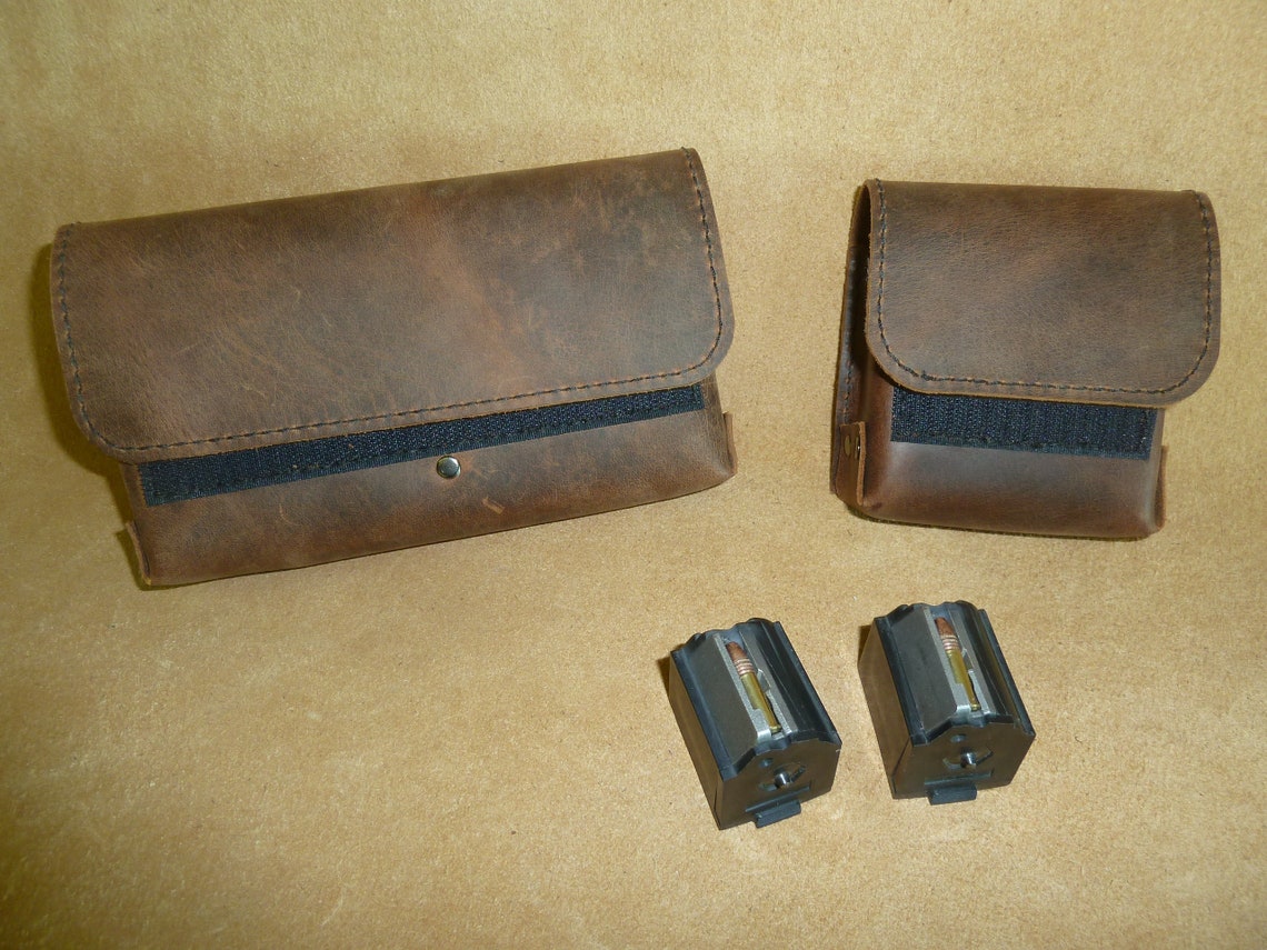 Ruger 10/22 Magazine Leather Belt Pouch. 4 or 8 Ruger 10/22 Etsy