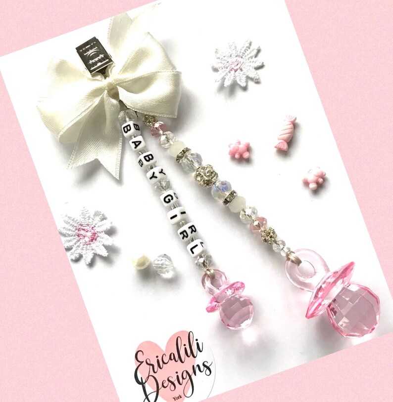 white leather pram with crystals