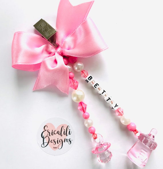 personalised pram clips