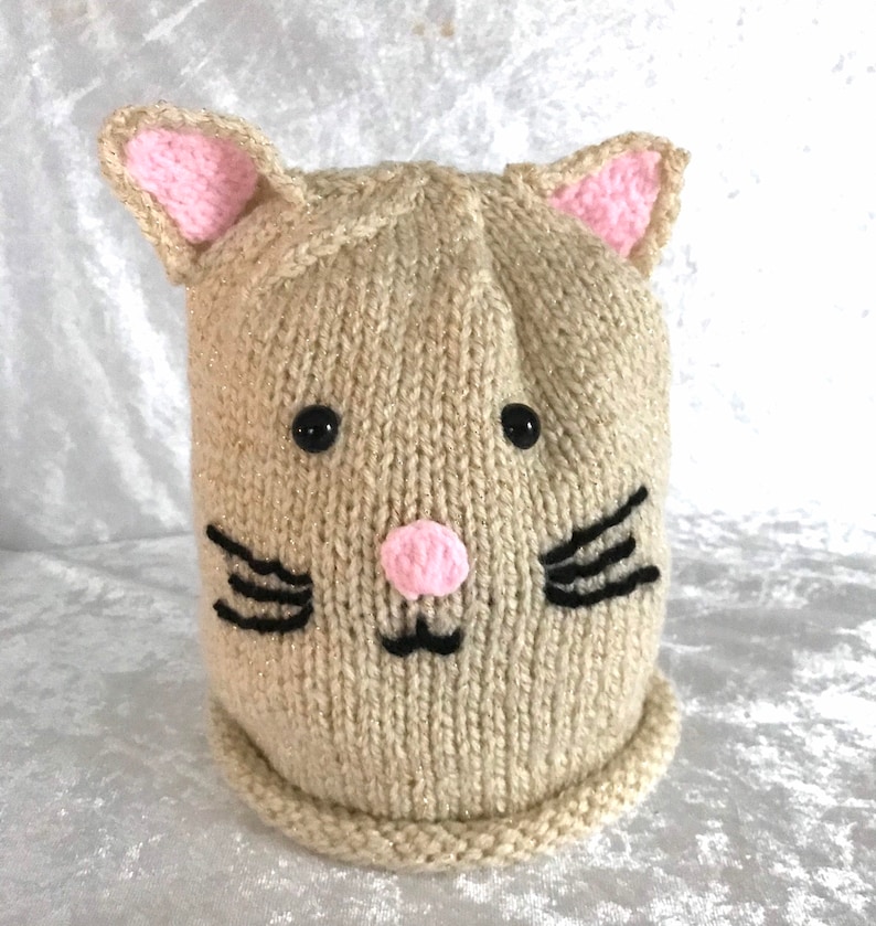 girls hat All sizes Cat hat hand knitted babies hat winter hat Beanie hat