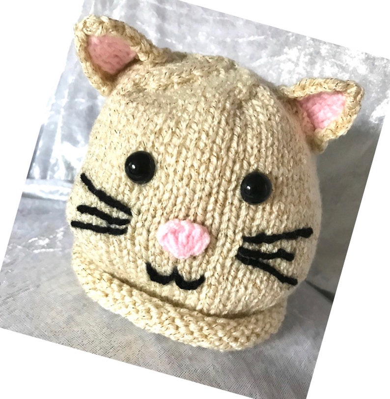 girls hat All sizes Cat hat hand knitted babies hat winter hat Beanie hat