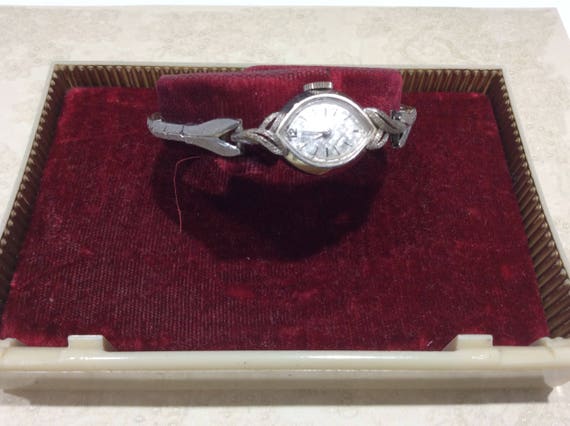 White Gold Gruen Watch