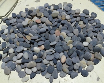 400 natural sea beads. Well-chosen tiny beach stones 0.2"- 0.4"[0.5-1cm]. Sea pebbles for various crafts and jewelry making.