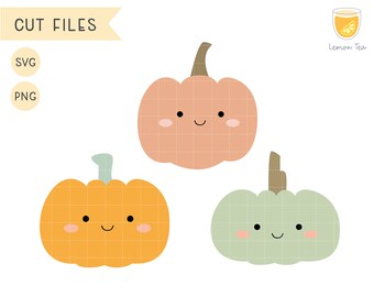 Cute Pumpkin SVG, Pumpkin Clipart, Pumpkin PNG, Vector, Commercial use, Digital, Instant download