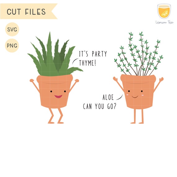 Cute Plant SVG Plant Clipart Plant Pun Funny PNG Vector Etsy Finland