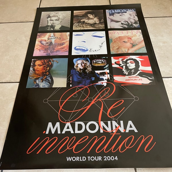Madonna Official Reinvention World Tour Poster