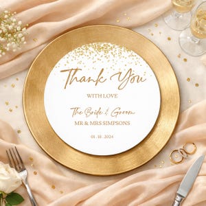 Gold Glitzer Hochzeit Platzteller Einsatz, Pfirsich Floral (JetTemplate, Instant Download, 0189