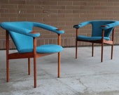 Extremely Rare Pair of Adrian Pearsall Lounge Chairs